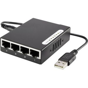 Renkforce RF-4451433 Netwerk switch 5 poorten 100 MBit/s USB-stroomverzorging