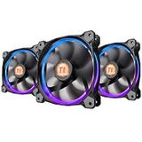 Thermaltake - Riing 12 LED RGB - 3-delige Set Behuizingsventilatoren - RGB LED - 256 Kleuren