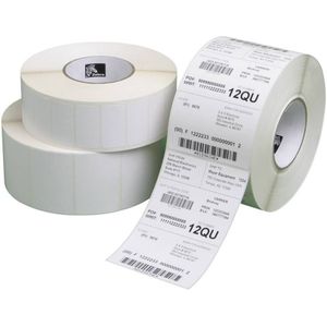 Zebra Rol met etiketten 102 x 64 mm Thermisch papier Wit 13200 stuk(s) Permanent hechtend 800264-255 Universele etiketten