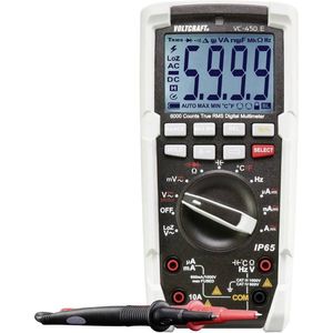 VOLTCRAFT VC-450 E Multimeter Digitaal Sproeidicht (IP65) CAT III 1000 