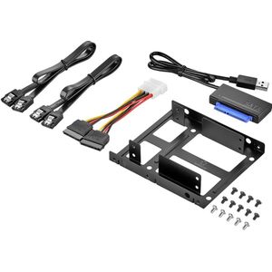 Renkforce - SSD Kit DH06K - Accessoires voor Harde Schijven - Inclusief Aansluitkabels