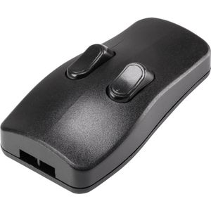 TRU COMPONENTS 98001c410 snoerschakelaar zwart 2 x uit/ON 2 A 1 st