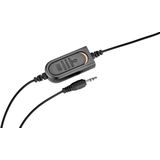 Renkforce On Ear headset Telefoon Kabel Mono Zwart Volumeregeling, Microfoon uitschakelbaar (mute)