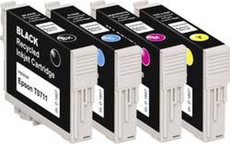 Basetech Inktcartridge vervangt Epson T0715, T0711, T0712, T0713, T0714 Compatibel Combipack Zwart, Cyaan, Magenta, Gee