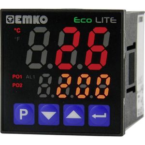 Emko ecoLITE.4.6.2R.0.0 Temperatuurregelaar Pt100, J, K, R, S, T, L -199 tot +999 °C Relais 5 A (l x b x h) 90 x 48 x 4