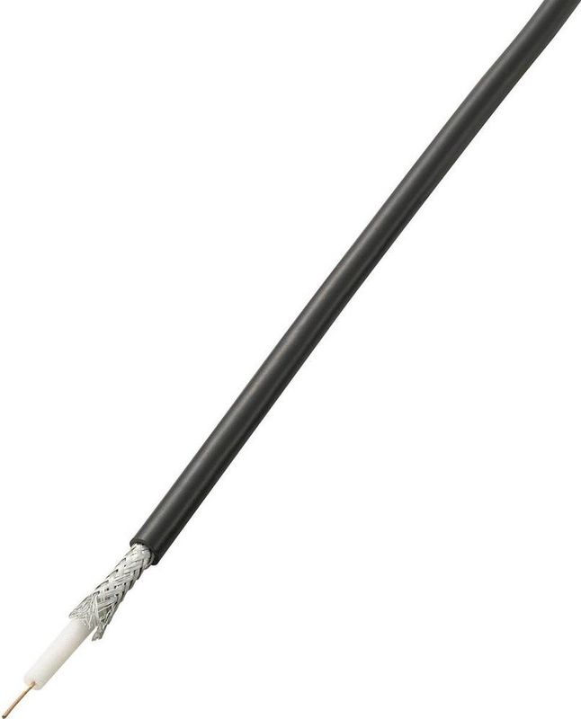 1565756 Koaxialkabel Außen-Durchmesser: 5 mm RG58 75 ω 52 dB Schwarz 10 m - Tru Components