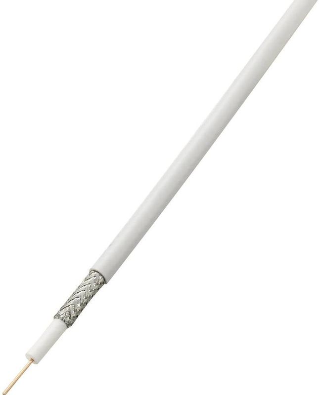 Tru Components - 1567172 Koaxialkabel Außen-Durchmesser: 6.80 mm RG6 /u 75 ω 85 dB Weiß 100 m