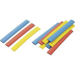 1572079 Schrumpfschlauchsortiment Bunt 9.50 mm 4.80 mm Schrumpfrate:2:1 12 St. - Tru Components