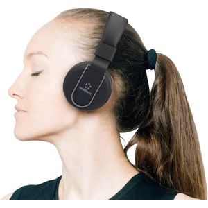 Renkforce Bluetooth HiFi Stereo Headset RF-BTK-100 On Ear Headset, Opvouwbaar Zwart-Grijs (Draadloze), Koptelefoon, Zwart, Grijs