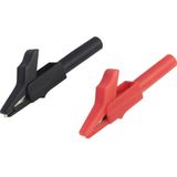 Voltcraft - MSK-102 Krokodilklemme Buchse 4 mm Schwarz, Rot