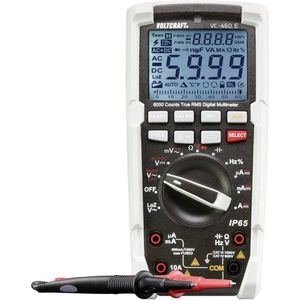 VOLTCRAFT Multimeter Digitaal Sproeidicht (IP65) CAT III 1000 V, CAT IV 600 V Weergave (counts): 6000
