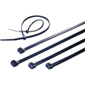TRU COMPONENTS 1592893 TC-CVR200LW203 Kabelbinder 200 mm 7.6 mm Schwarz UV-stabilisiert 100 St.