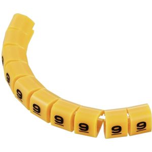 Tru Components - TC-MB1/9203 Kennzeichnungsclip Aufdruck 9 Außendurchmesser-Bereich 3 bis 3.60 mm