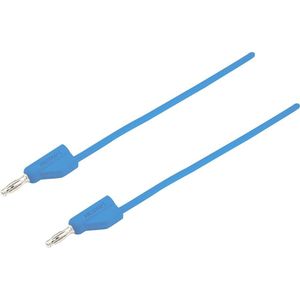 VOLTCRAFT MSB-300 Meetsnoer [Banaanstekker 4 mm - Banaanstekker 4 mm] 2.00 m Blauw 1 stuk(s)
