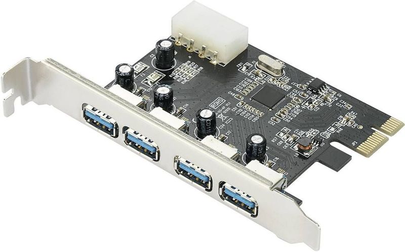Renkforce - USB 3.2 Gen 1-controllerkaart - 4 Poorten - PCIe - USB-A