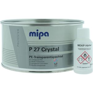 MIPA P27 Crystal Carbon 2K Plamuur + Verharder - Versterkt met Carbonvezels