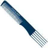 Comair - Toupeer Vorkkam - Haarkam - Blauw - Hittebestendig tot 150 °C