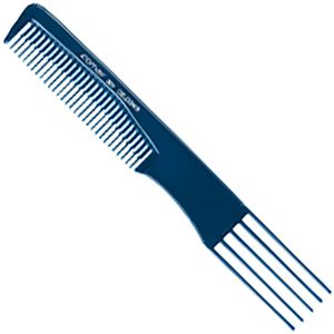 Comair - Toupeer Vorkkam - Haarkam - Blauw - Hittebestendig tot 150 °C