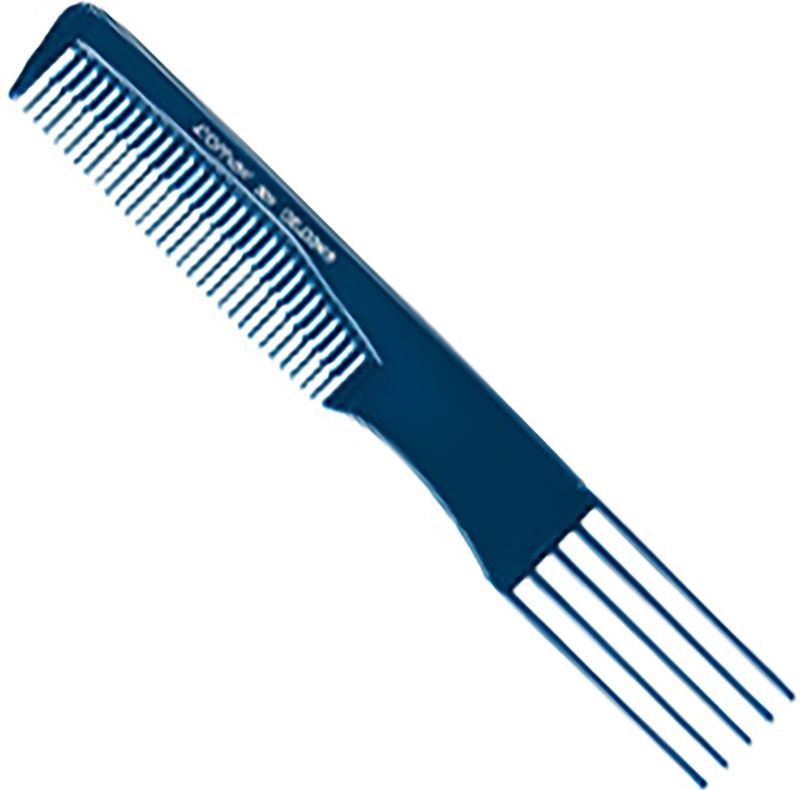Comair - Toupeer Vorkkam - Haarkam - Blauw - Hittebestendig tot 150 °C