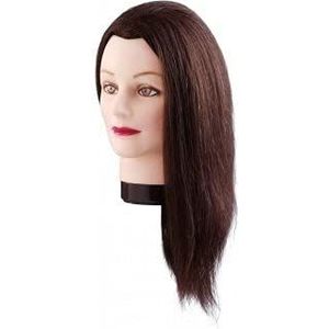 Comair 7000832 oefenhoofd ""Emma"" echt haar, bruin