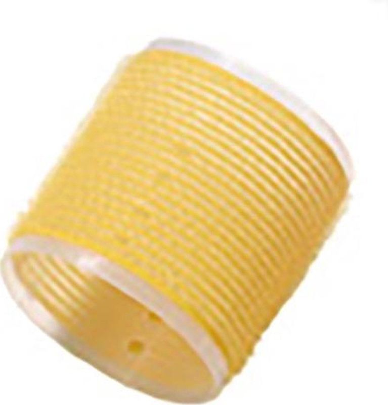 Comair - Kleefrollers Jumbo - Geel - 66mm - 6 Stuks