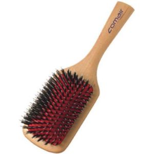 Comair - Houten Paddle Borstel - Kleur: Hout - Materiaal: Nylon Pinnetjes