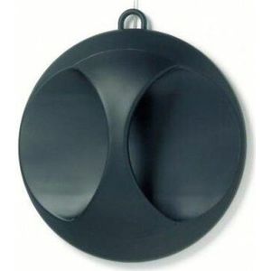 Comair Elegant Handspiegel Mat Zwart 25cm