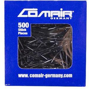 Comair 3150105 haarklemmen ""Klassiek"", 500 stuks, 48 mm, zwart