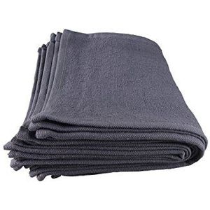 Comair oogdoek, 30 x 15 cm, 10 stuks zak, 100% katoen antraciet