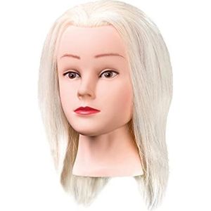 Comair Oefenhoofd Mary 25 cm wit angora geitenhaar