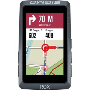 Sigma ROX Evo GPS Fietscomputer Night Gray long Butler GPS out front houder