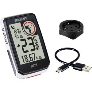 GPS Fietscomputer Sigma ROX GPS met standaard stuurhouder wit