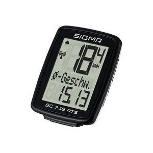 Sigma Fietscomputer BC 7.16 ATS - Draadloos - Zwart