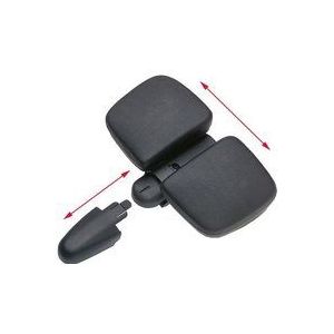 Point Endzone Vario Comfort 11155801 zadel, ergonomisch, zwart, voor stangmontage, rond, 25 x 15 x 10 cm