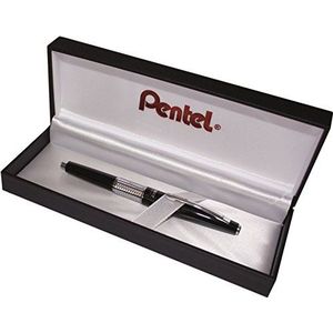 Pentel P1035-A-BOX Kerry pennenetui in geschenkdoos, kleur behuizing, zwart, hoogwaardig metalen etui, 0,5 mm