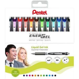 Gelschrijver pentel b energel 12st assorti