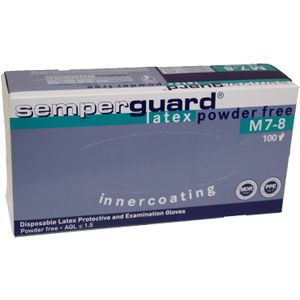 Semperguard Handschoenen Latex Poedervrij Wit (100 stuks) -  L