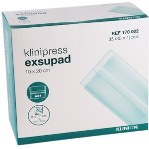 Klinipress Exsupad Wondkompres Steriel 10 x 20 cm (35 stuks)