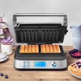 Gastroback Waffeleisen 42424, Waffel-Textur wählbar, 7 Bräunungsstufen wählbar, Für 2 Waffeln