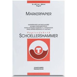Schoellershammer markerpapier, A3, 75 g/m², blok van 75 vel