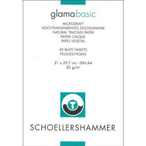 Schoellershammer Glama VF5003669 Basic transparant papier, A3, 72 g/m², 50 vellen