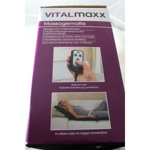 VITALmaxx Massagemat - 5-zones - 12V zwart