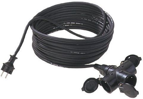 Bachmann - Spanningsvoedingsverlengingskabel - 10 Meter - H07RN-F - IP44