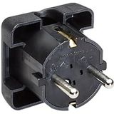 Bachmann - CEE 7/4 Stroomstekker - Haaks - Zwart - Kunststof