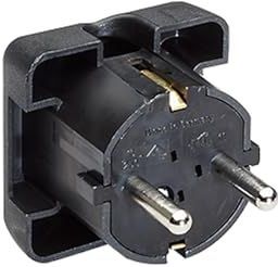 Bachmann - CEE 7/4 Stroomstekker - Haaks - Zwart - Kunststof