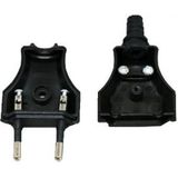 Bachmann - CEE 7/16 Stroomstekker - Zwart - Kunststof