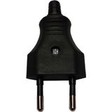 Bachmann - CEE 7/16 Stroomstekker - Zwart - Kunststof