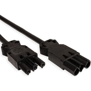 Bachmann installatiestekker stroomkabel - geschikt voor WielandGST18® - GST18® / zwart - 1 meter