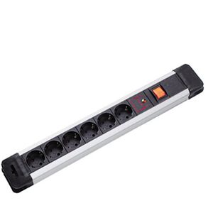 Bachmann - Stekkerdoos - Kunststof - 6-voudig - Met Schakelaar - 2,0m