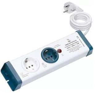 Bachmann - 924.164 Stekkerdoos - Zwart Aluminium - Overbelastingsbeveiliging